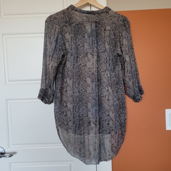 Wilfred Silk Snake Print Blouse - Picture 2 of 4